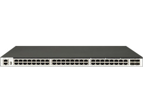 48 個(gè) 1GE Base-T 端口，4 個(gè) 10GE SFP+端口，三層以太網(wǎng)交換機